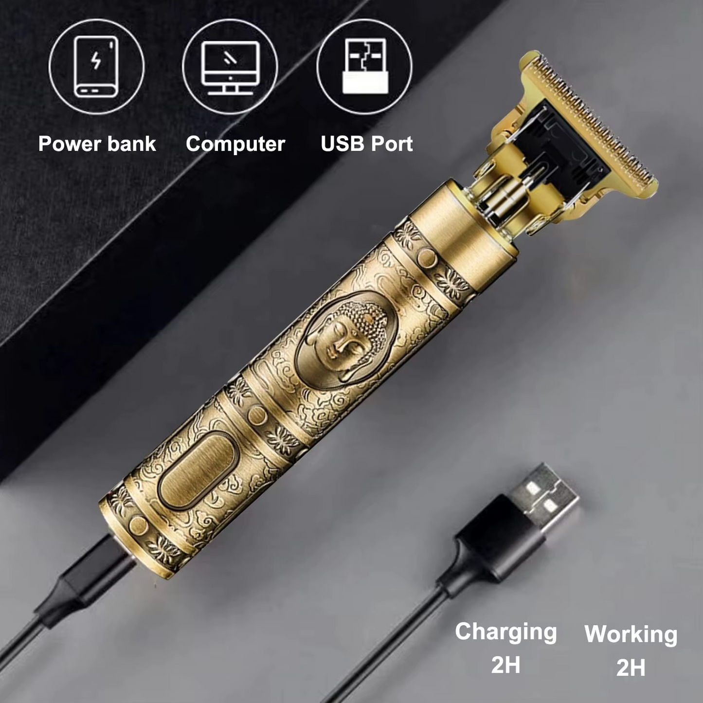T9 USB Electric Hair Clipper for Men