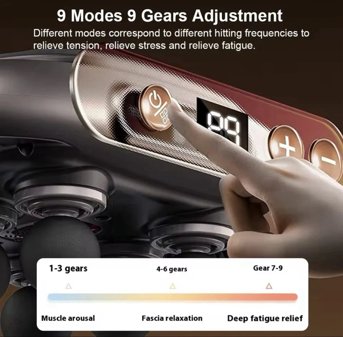 Fascia Gun Muscle Massager Gun Back Waist Shoulder Legs Massage Machine Six-head