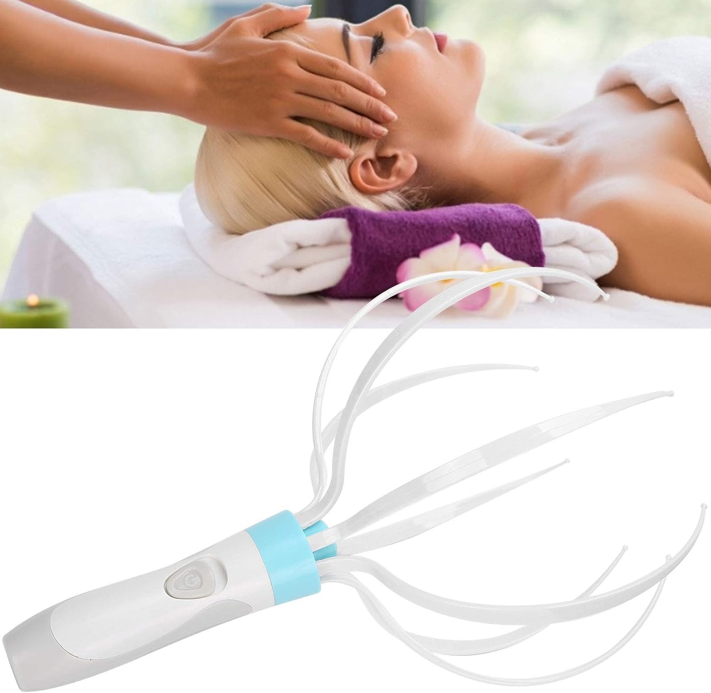 Electric Scalp Massager, Vibration Head Massage Scratcher Octopus Shape Relaxation Tool