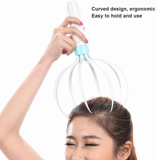 Electric Scalp Massager, Vibration Head Massage Scratcher Octopus Shape Relaxation Tool