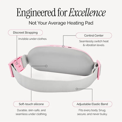 Portable Heating Pad for Period Cramps Relief with Heat & Massage