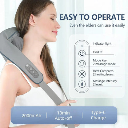 Smart Neck Massager – Relax Anytime, Anywhere!