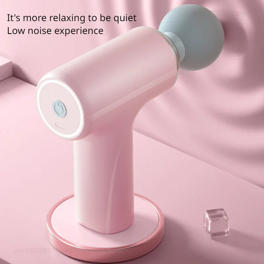 Handheld Massage Gun, Deep Tissue Massage Gun, 4 Head 6 Speed Muscle Massager, Portable Electric Massager