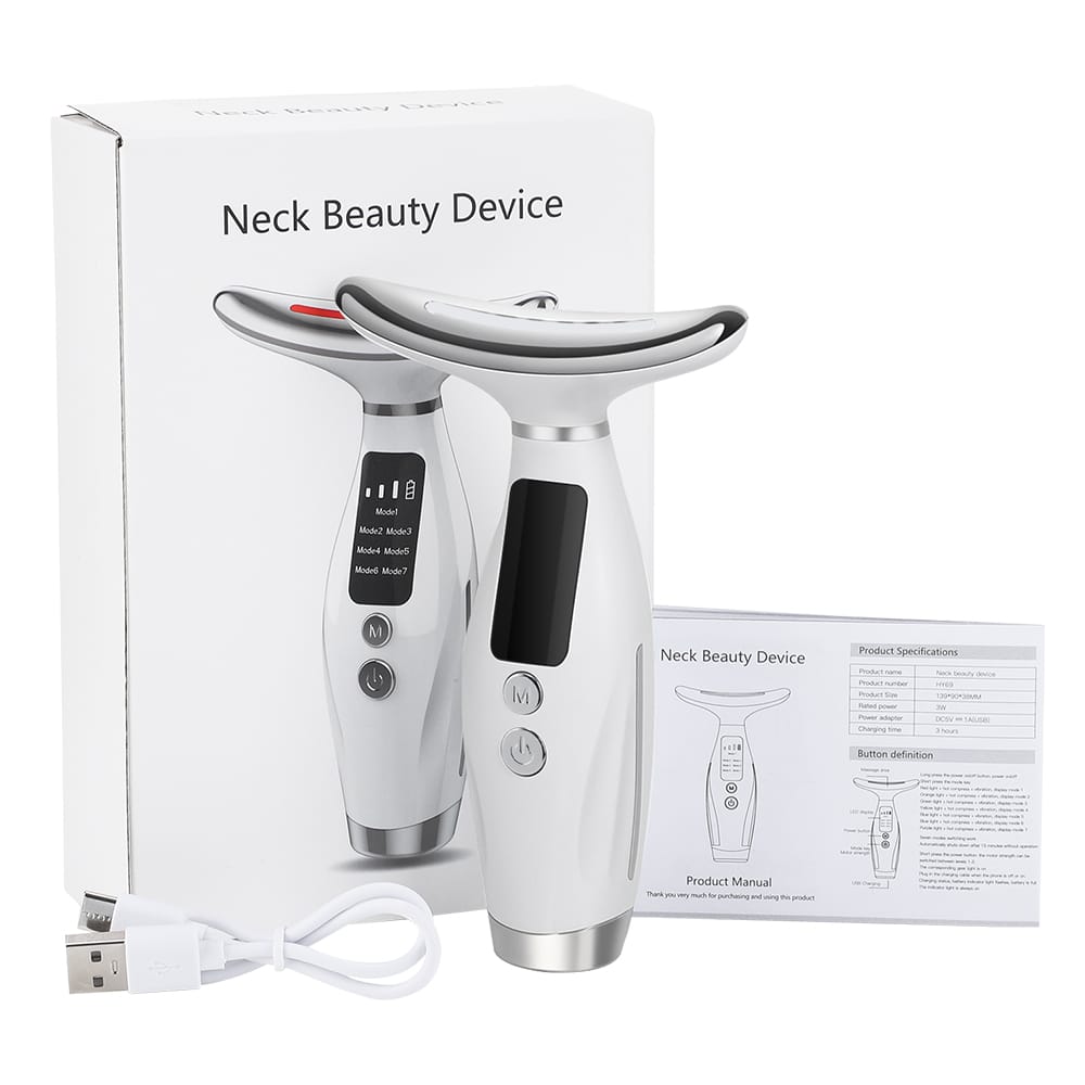 HY69 GlowLift™ Neck Beauty Device – 7-Color LED Skin Rejuvenation