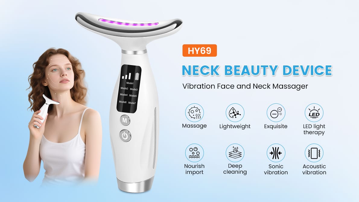 HY69 GlowLift™ Neck Beauty Device – 7-Color LED Skin Rejuvenation