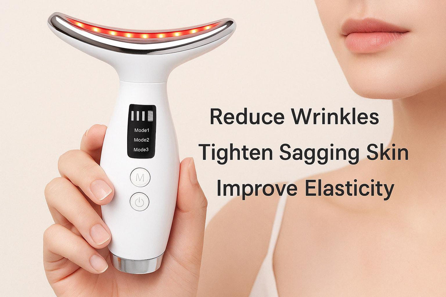 HY69 GlowLift™ Neck Beauty Device – 7-Color LED Skin Rejuvenation