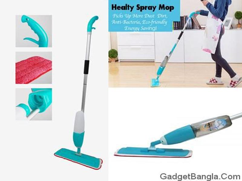 Healthy Spray Mop – Quick & Easy Floor Cleaning with Built-in Water Sprayer