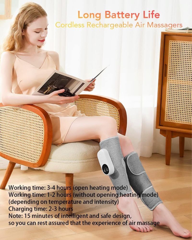 Leg Massager Heated Air Compression Calf Relaxation