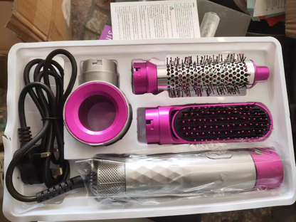 3 in 1 Curling Comb Wand Set with Thermal Brush and Ceramic Curling Irons